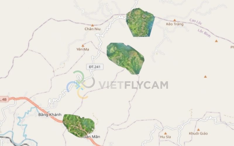 Khảo sát địa hình núi Mẫu Sơn bằng máy bay không người lái